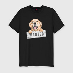 Мужская slim-футболка Dog Wanted