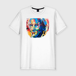 Мужская slim-футболка Портрет Художника Andy Warhol