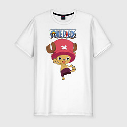 Мужская slim-футболка Тони Тони Чоппер One Piece