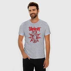 Футболка slim-fit Slipknot Slip Goats Art, цвет: меланж — фото 2