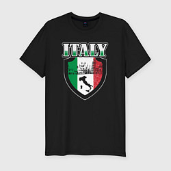 Футболка slim-fit Italy Shield, цвет: черный