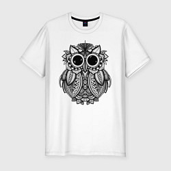 Футболка slim-fit Owl, цвет: белый