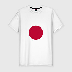 Мужская slim-футболка Япония Японский флаг