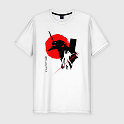Мужская slim-футболка ЕВА-02 RED SUN