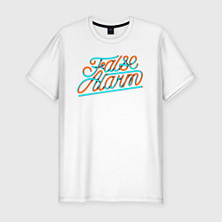 Футболка slim-fit False Alarm, цвет: белый