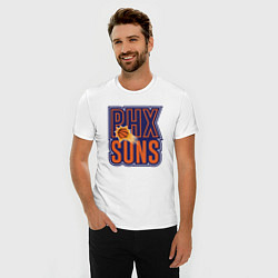 Футболка slim-fit PHX Suns, цвет: белый — фото 2