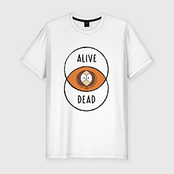 Мужская slim-футболка Между жизнью и смертью