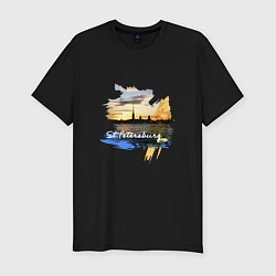 Мужская slim-футболка Travel Санк-Петербург