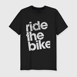 Мужская slim-футболка Ride the bike