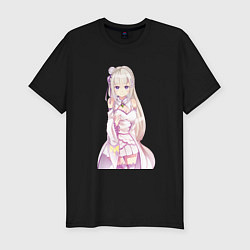 Мужская slim-футболка Emilia - Re:Zero