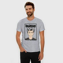 Футболка slim-fit Котаро Бокуто Haikyuu!!, цвет: меланж — фото 2