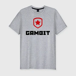 Футболка slim-fit Gambit, цвет: меланж