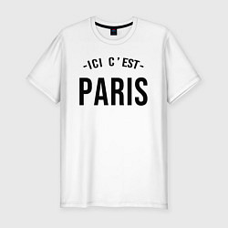 Футболка slim-fit PARIS SAINT-GERMAIN, цвет: белый