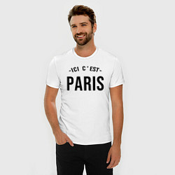 Футболка slim-fit PARIS SAINT-GERMAIN, цвет: белый — фото 2