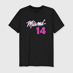 Футболка slim-fit Miami 14, цвет: черный