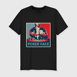 Мужская slim-футболка Poker face