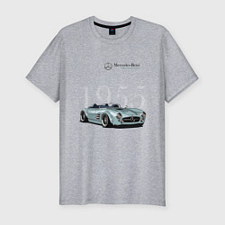 Футболка slim-fit Mercedes Benz Gullwing Speedster Skylik, цвет: меланж