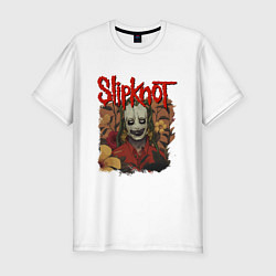 Футболка slim-fit SLIPKNOT СЛИПКНОТ Z, цвет: белый