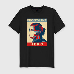 Футболка slim-fit Front-Line Hero, цвет: черный