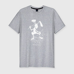 Футболка slim-fit Курьер - Заяц, цвет: меланж