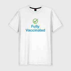 Мужская slim-футболка Полная вакцинация