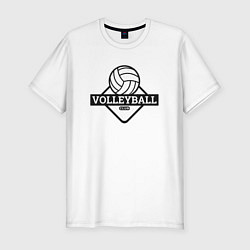 Мужская slim-футболка Volleyball