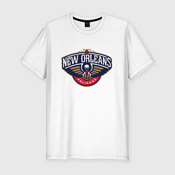 Футболка slim-fit New orleans PELIKANS, цвет: белый