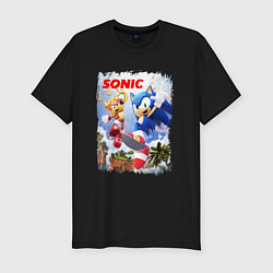 Футболка slim-fit SONIC СОНИК Z, цвет: черный