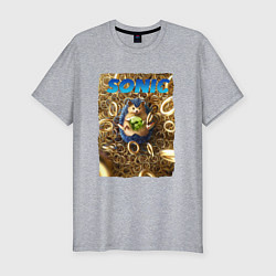 Футболка slim-fit SONIC ЁЖ Z, цвет: меланж