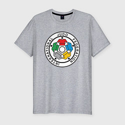 Футболка slim-fit Judo Federation, цвет: меланж