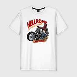 Футболка slim-fit Hellroad, цвет: белый