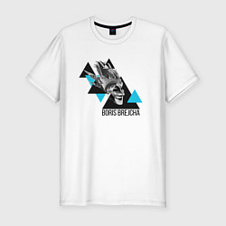 Мужская slim-футболка Boris Brejcha triangles