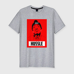 Футболка slim-fit Red Hussle, цвет: меланж