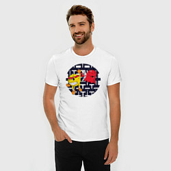 Футболка slim-fit Pac-Man, цвет: белый — фото 2