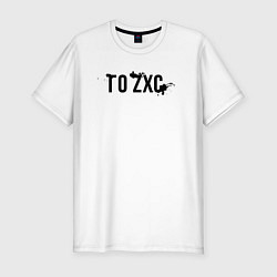 Мужская slim-футболка Го ZXC