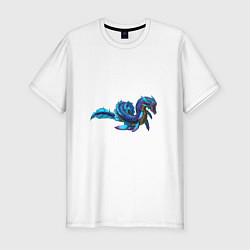 Футболка slim-fit Глубинный левиафан, цвет: белый