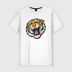 Футболка slim-fit Tiger, цвет: белый
