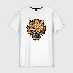 Футболка slim-fit Cool Tiger, цвет: белый