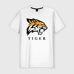 Мужская slim-футболка Тигр - Tiger
