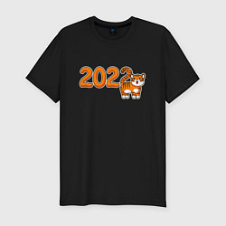 Мужская slim-футболка 2022 - Год Тигра