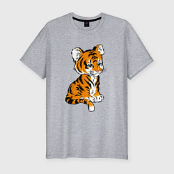 Мужская slim-футболка Little Tiger