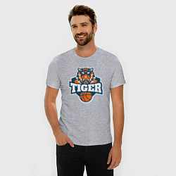 Футболка slim-fit Tiger Basketball, цвет: меланж — фото 2