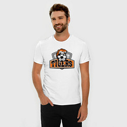 Футболка slim-fit Football Tigers, цвет: белый — фото 2