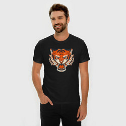 Футболка slim-fit Super Tiger, цвет: черный — фото 2