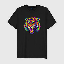 Мужская slim-футболка Color Tiger
