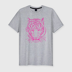 Мужская slim-футболка Pink Tiger