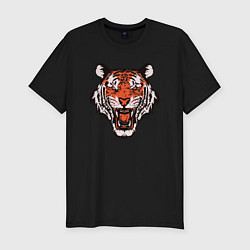 Мужская slim-футболка Tiger Soul