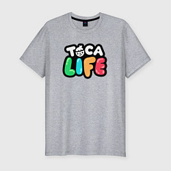 Мужская slim-футболка Toca Life logo