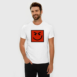 Футболка slim-fit BON JOVI HAVE A NICE DAY SMILE LOGO, цвет: белый — фото 2