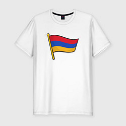 Мужская slim-футболка Флаг Армении